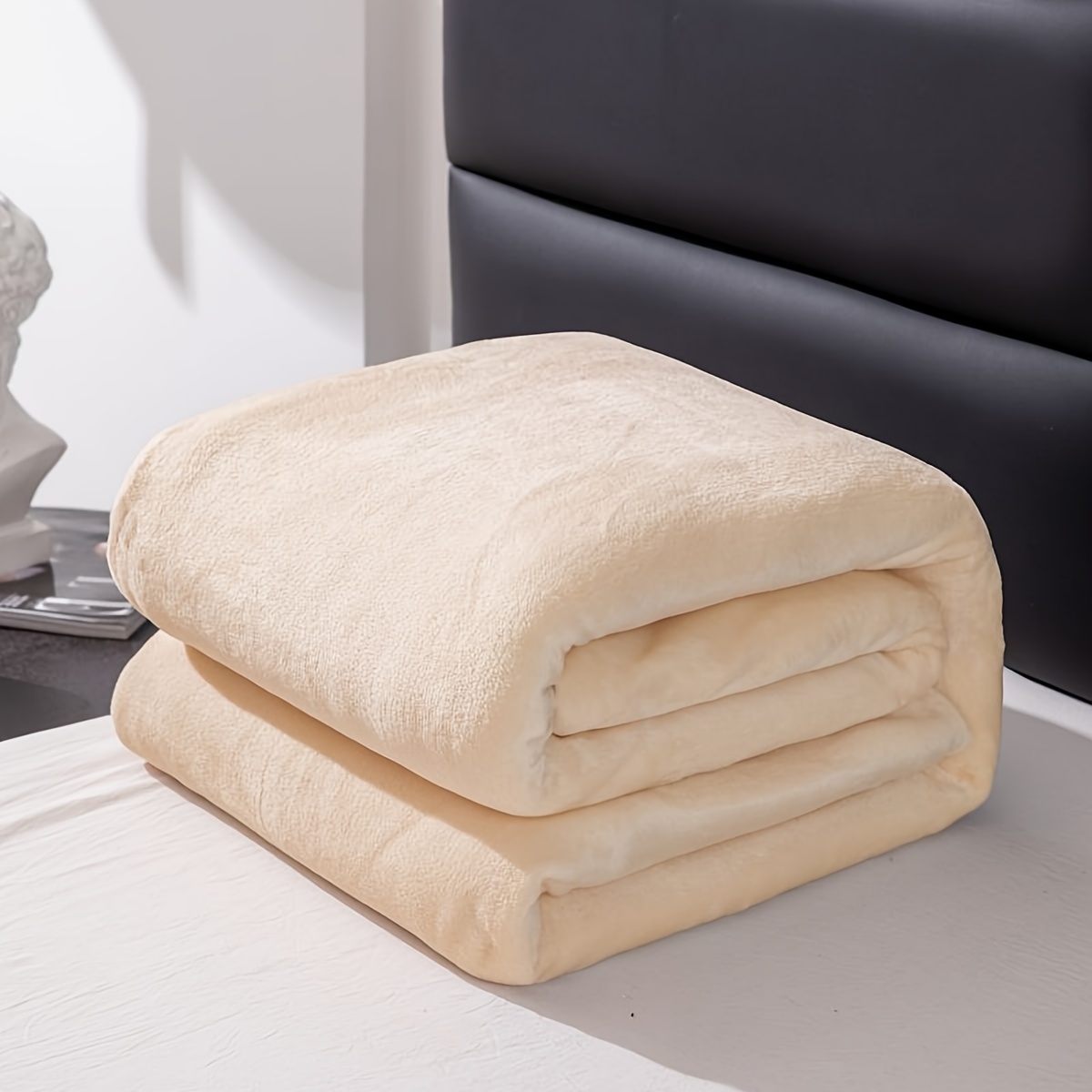 TEMU Coperta Facile Multifunzionale in Pile, in Pile Grigio - in Pile Multifunzionale , Coperta Spessa e - Microfibra Ultra-Morbida, Confortevole, e
