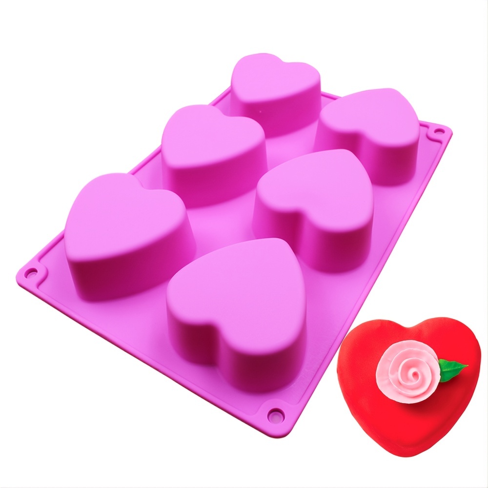 Moldes para Velas, 6 Cavidad Moldes Velas, Cubo 3D Molde Velas, Molde Vela  Adecuado para Decoración, Día de San Valentín, Aniversario Navidad