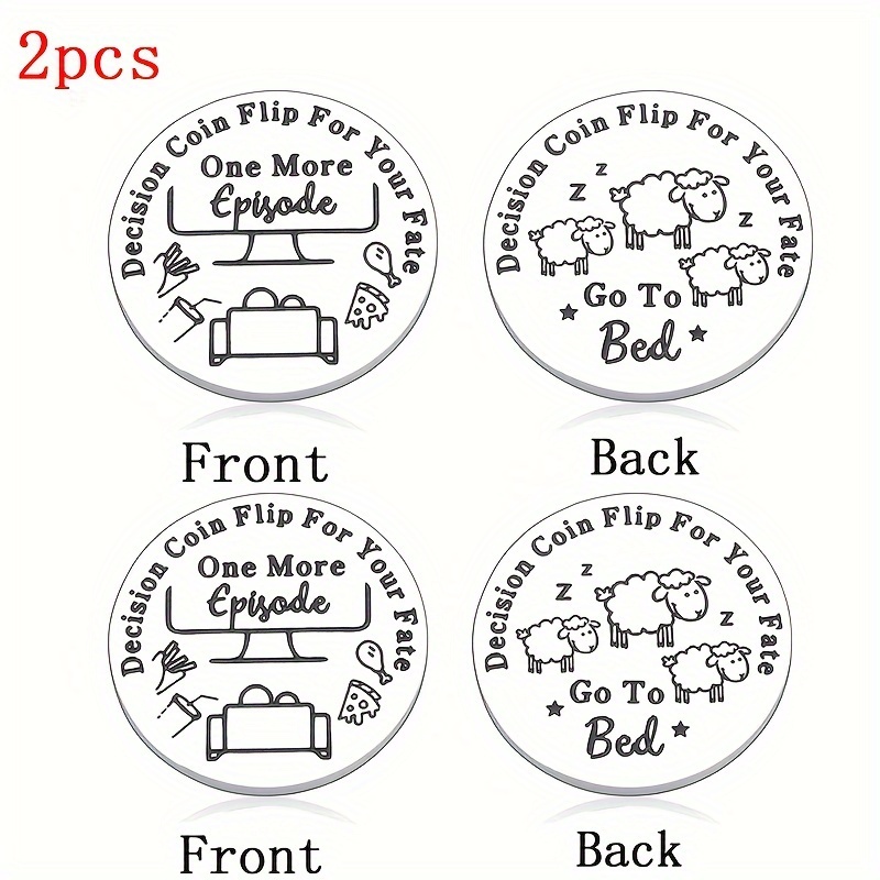 Double Sided Sheep Pattern Stainless Steel Coin Funny Gift - Temu