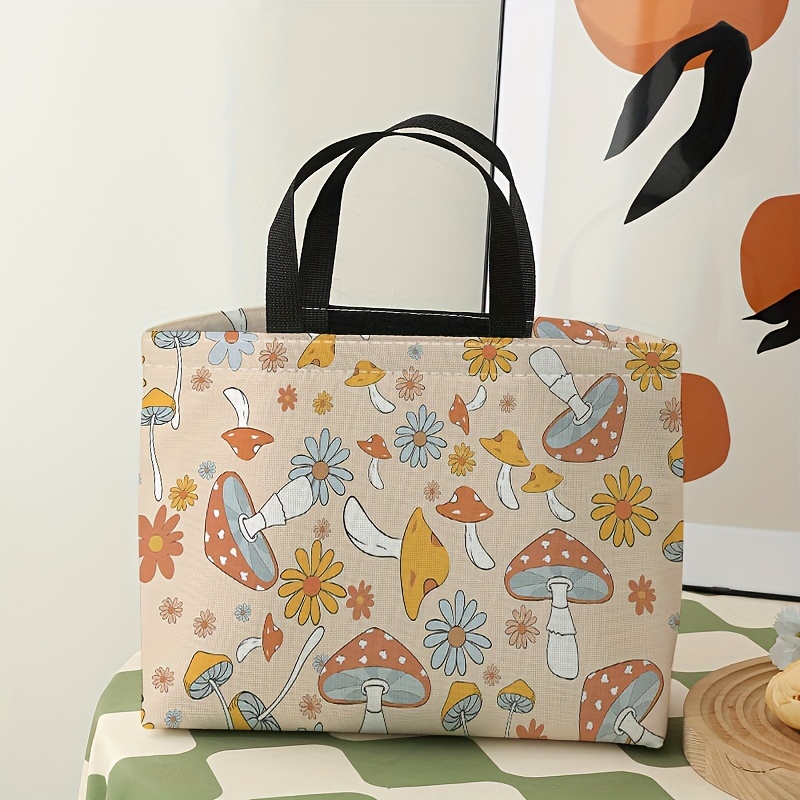 Insulated Lunch Bag Cute Lunch Bag Mushroom Bag Aesthetic 