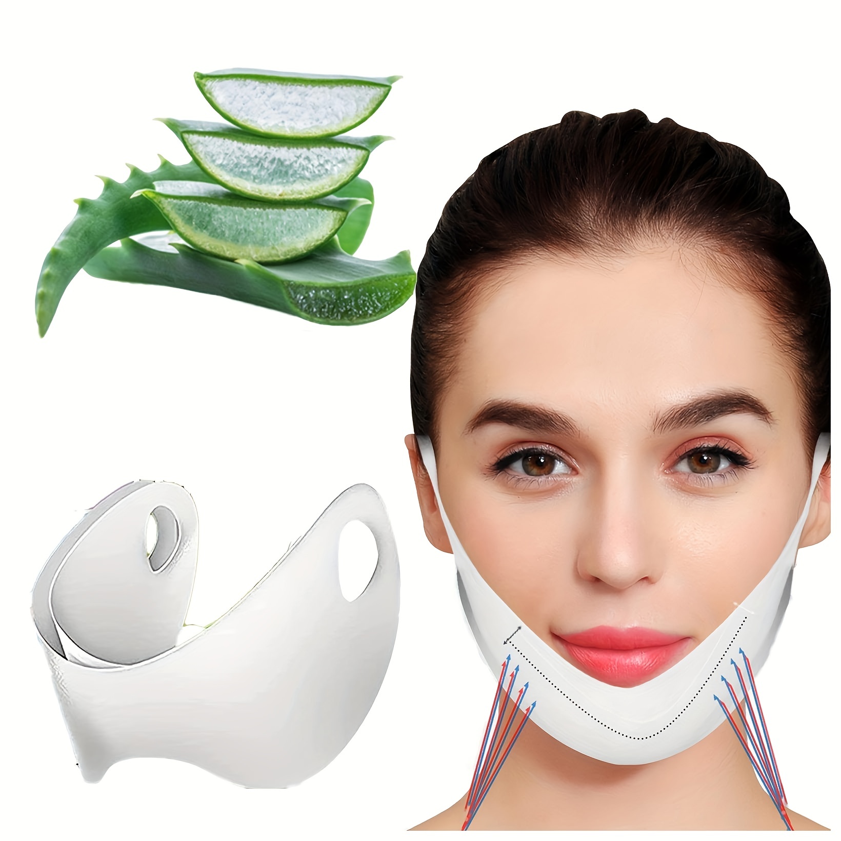Double Chin Reducer V Line Face Lifting Tape Face Strap Soft - Temu