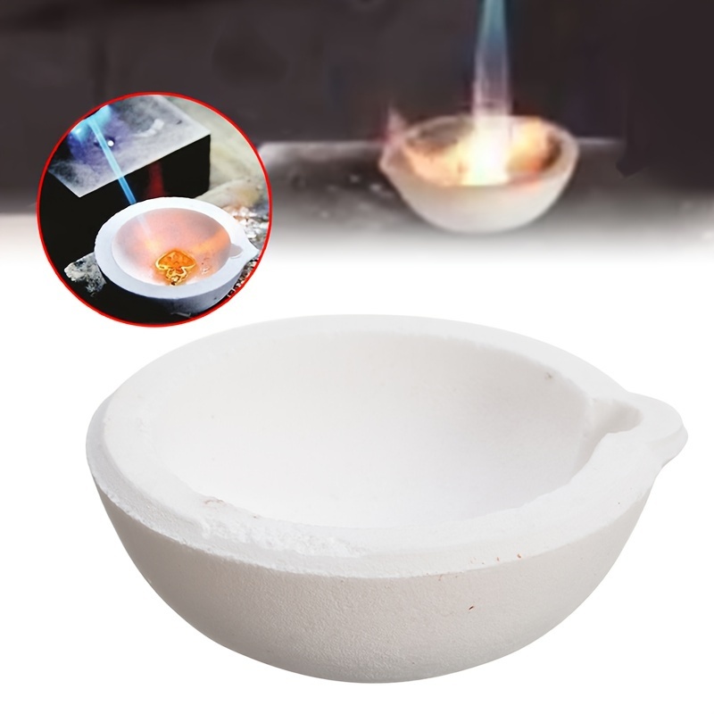 

150g Quartz Silica Melt Dishes Pot Melting Bowl Crucible Casting For Gold Silver Platinum Metal Melting Tool