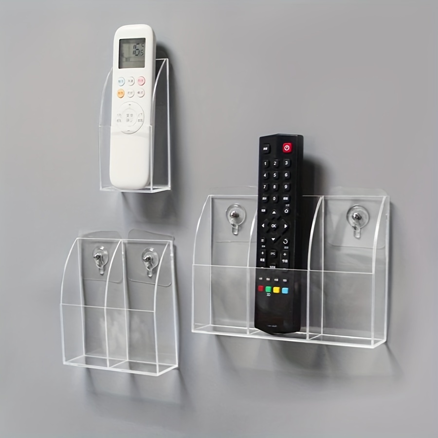 Organisateur de Support de télécommande, Support Mural pour climatiseur TV  ou boîte de Rangement pour Support de Table en Acrylique Transparent pour