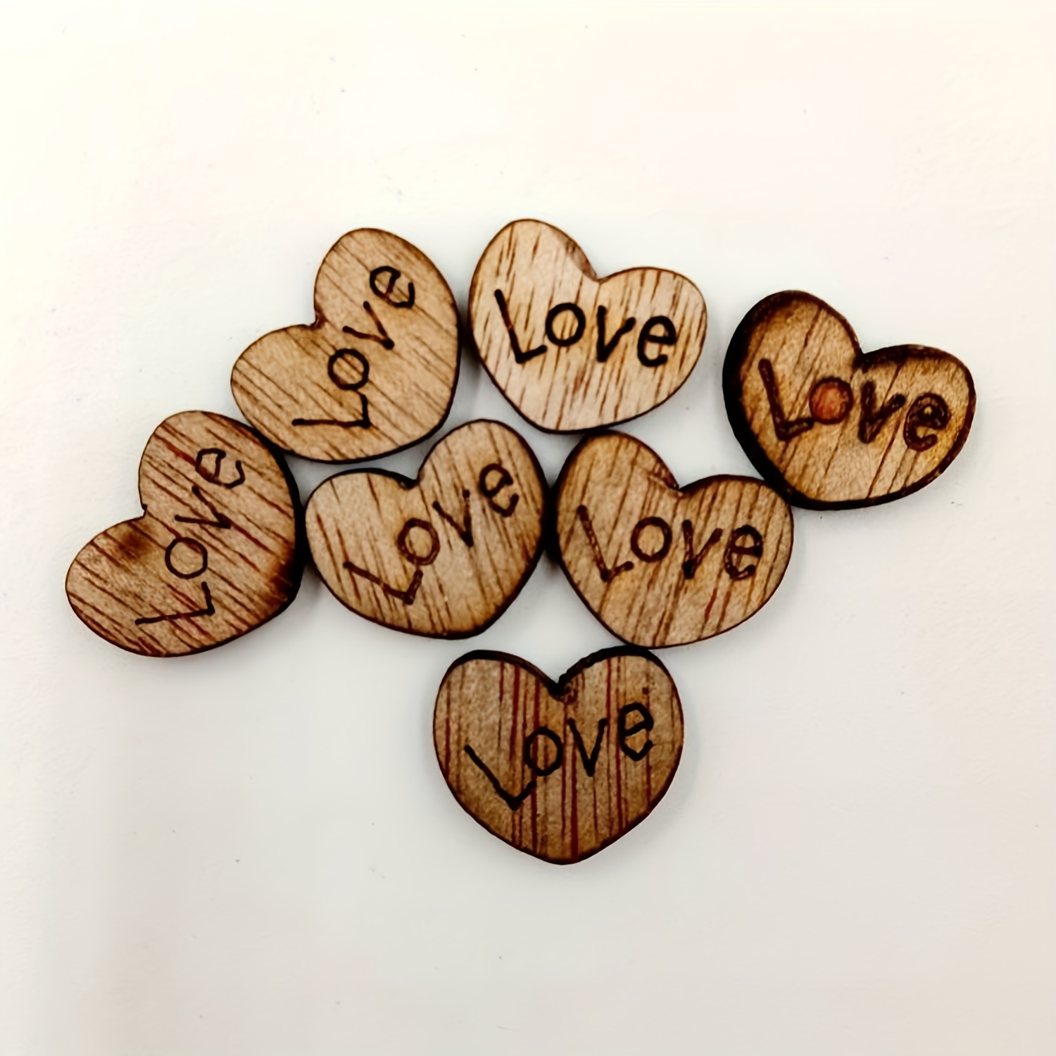 Mini Wooden Love Heart Wedding Table Scatter Diy Craft - Temu
