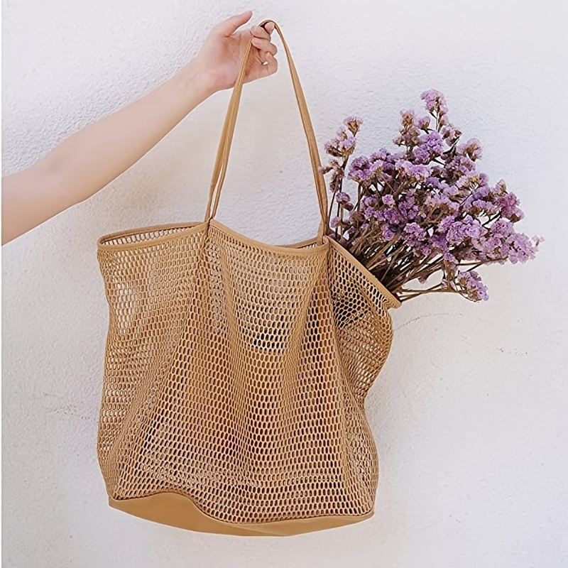 Handbags Large Capacity Summer Large Beach Bag Tote Bag Net Bags Mesh Bag