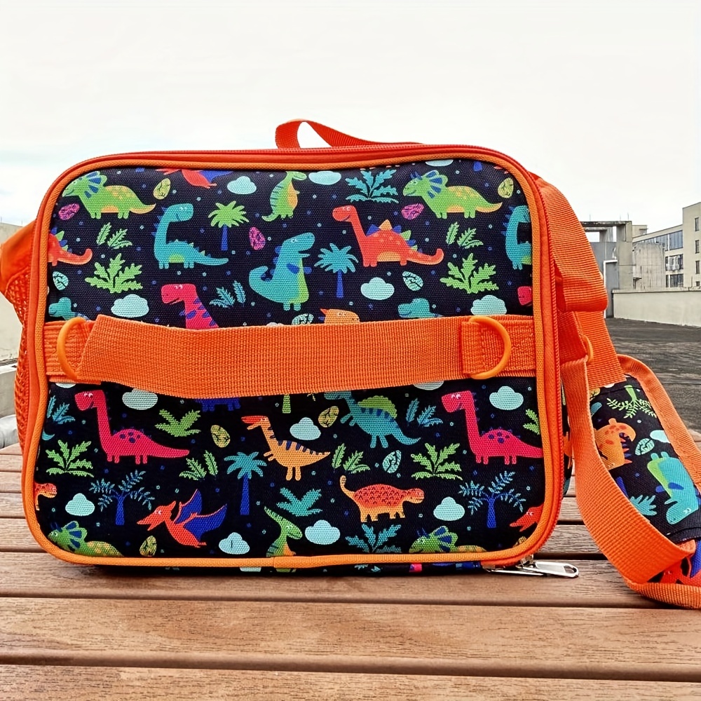KIDS LUNCH BAG - INSULATED LUNCH BAG KIDS WITH WATER BOTTLE HOLDER