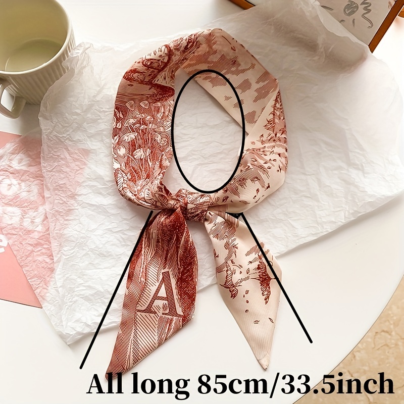85cm DIY Tie Bag Silk Scarf