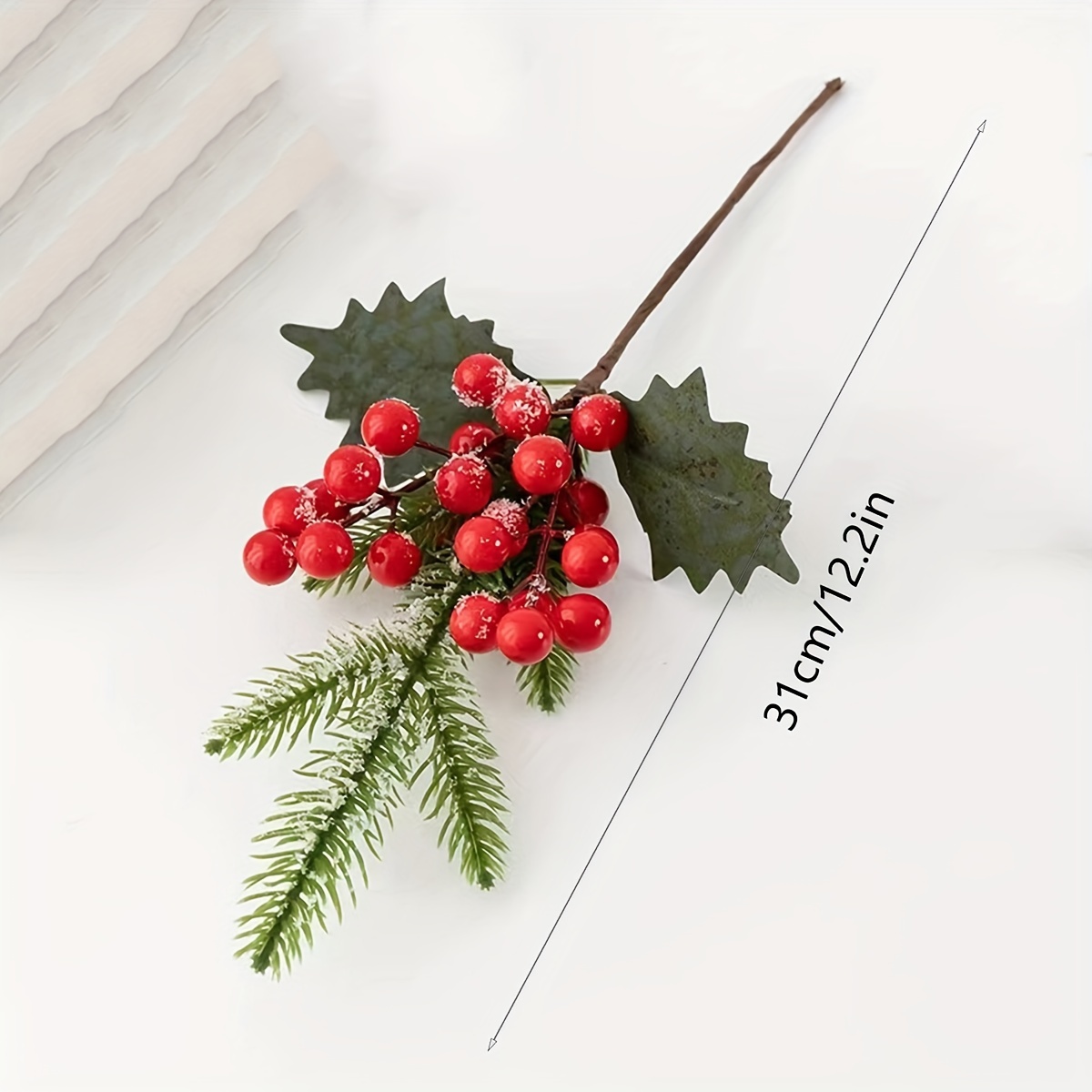 Holly Berry Stem Christmas Berries Christmas Berry Decor Fake Red Berry  Branch Red Berry Picks - AliExpress
