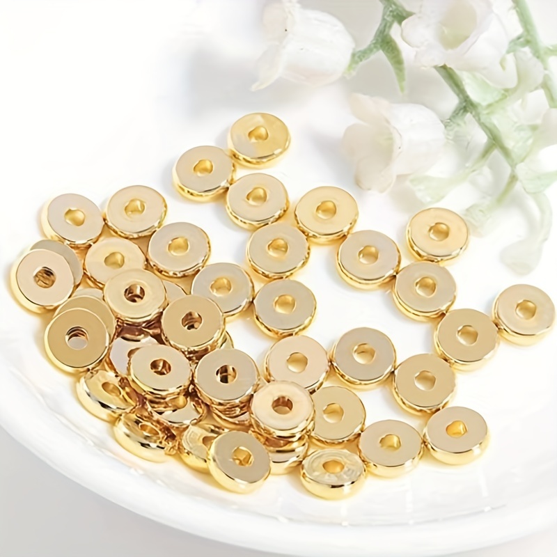 100-200pcs Golden CCB Round Spacer Beads for Jewellery Making