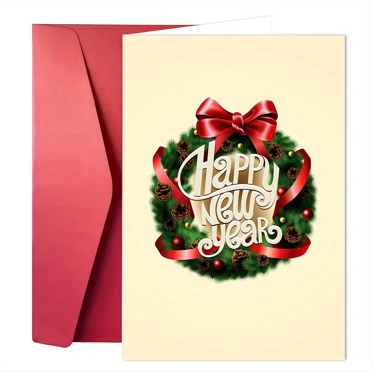 1pc new year cards one jade lane happy new years cards greeting ards blessing gift for family friends and coworkers small business supplies thank you cards new year greeting cards cards blessings and thanks nusual items