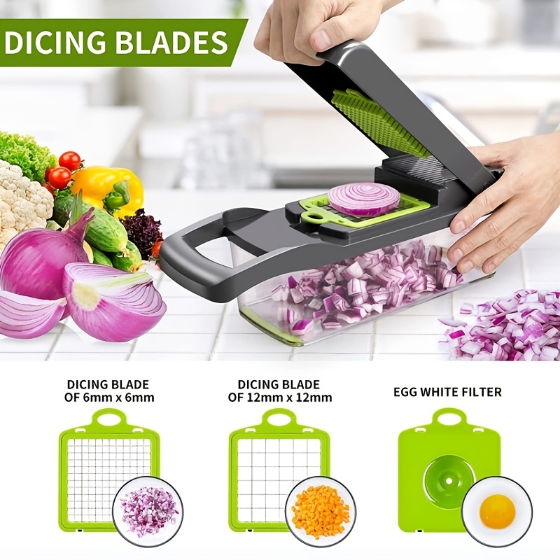 1pc Multifunction Stainless Steel Onion Cutter, White Vegetable Slicer For  Kitchen