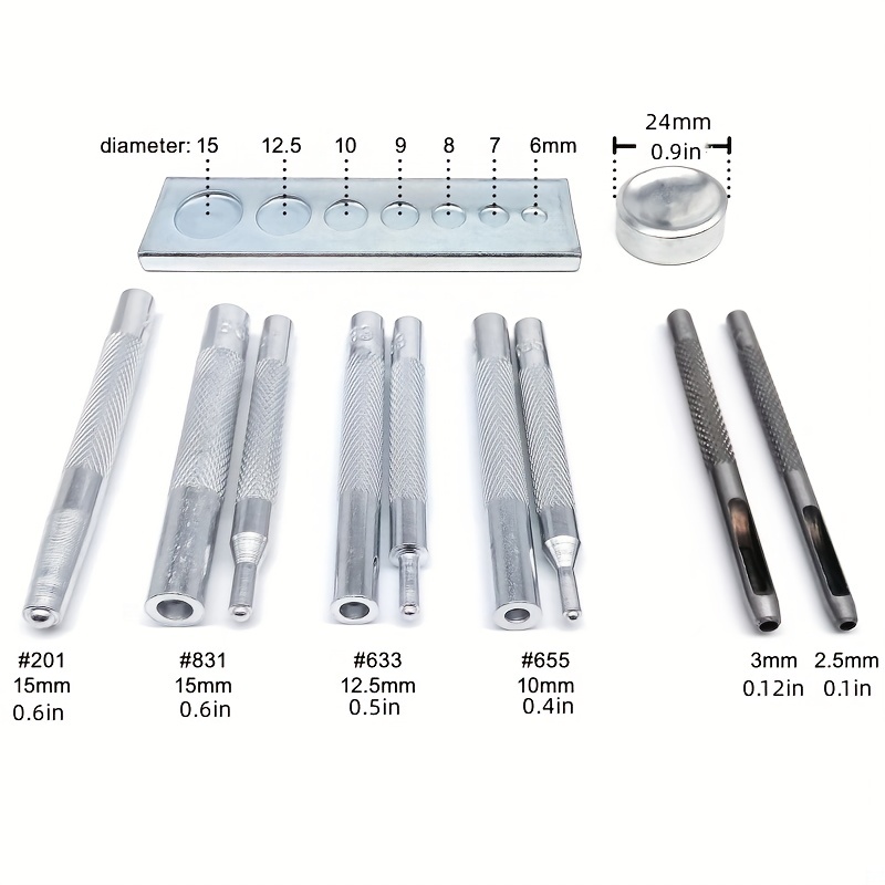 1Set Hand Pressing Machine Tools for 655/633/831# Snap Buttons