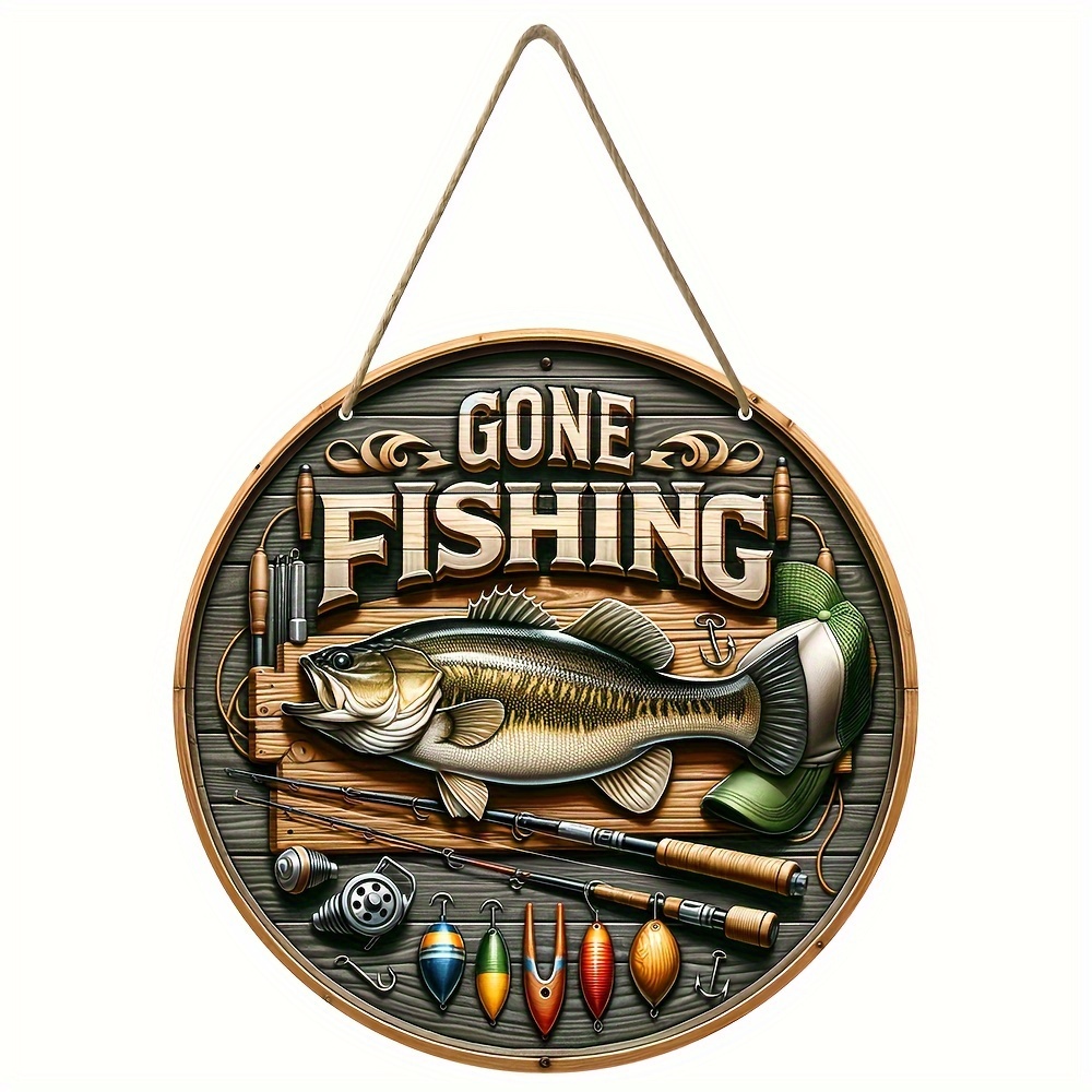 1pc Fishing Decor Fishing Signs Lake House Decor Metal Sign Education Is  Important But Fishing Is Importanter Cabin Decor Man Cave Decor Tin Sign,  7.8x11.8 Inches