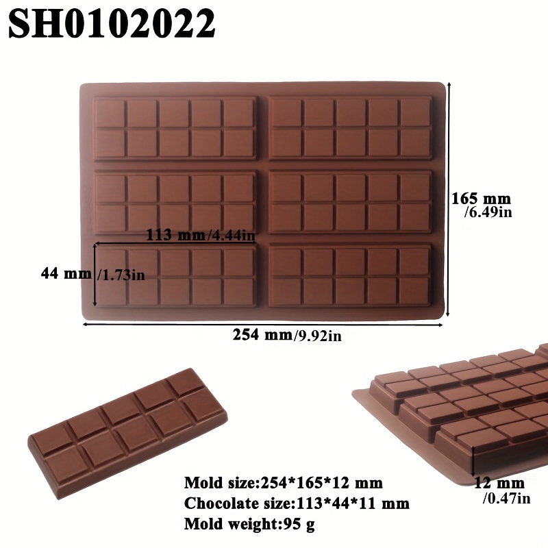 Chocolate Bar Molds 3d Silicone Molds Candy Molds Chocolate - Temu