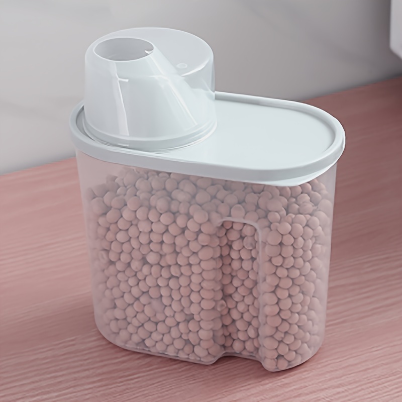 1pc Multifunctional Rice Bucket Kitchen Insect-proof Sealed Grain Storage Bin Plastic Moisture-proof Rice Cylinder Storage Case (, Size