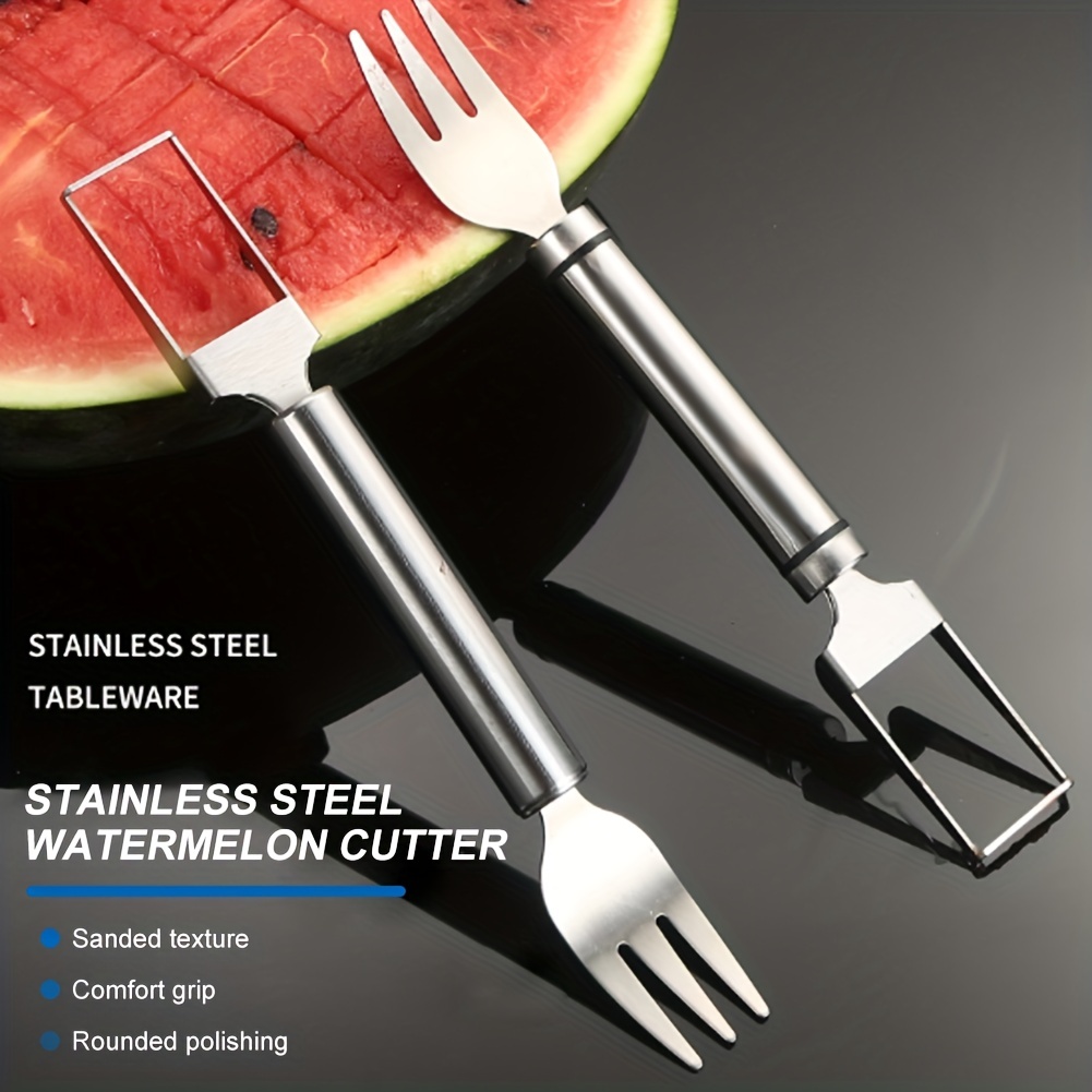 1pc Stainless Steel Multifunction Watermelon Fork, Watermelon