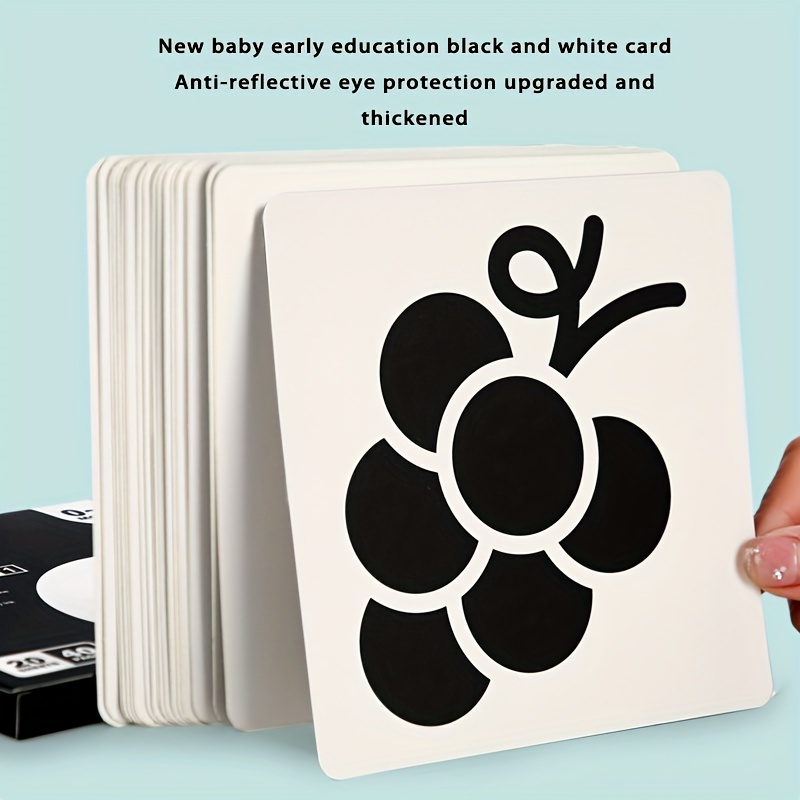 estimulacion visual para bebes y niños tarjetas en blanco y negro 2 