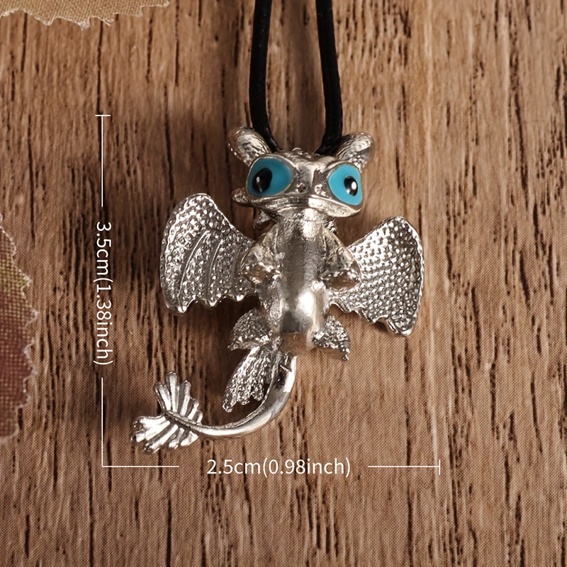 Customized Knight Toothless Dragon Pendant Necklace