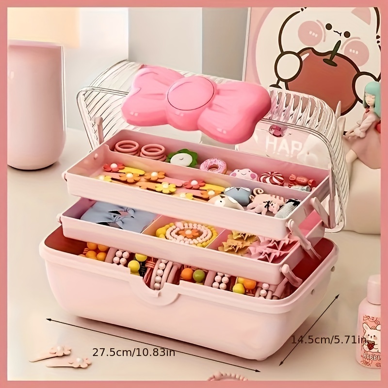 cute cartoon style storage box hairpin headwear storage box - Temu