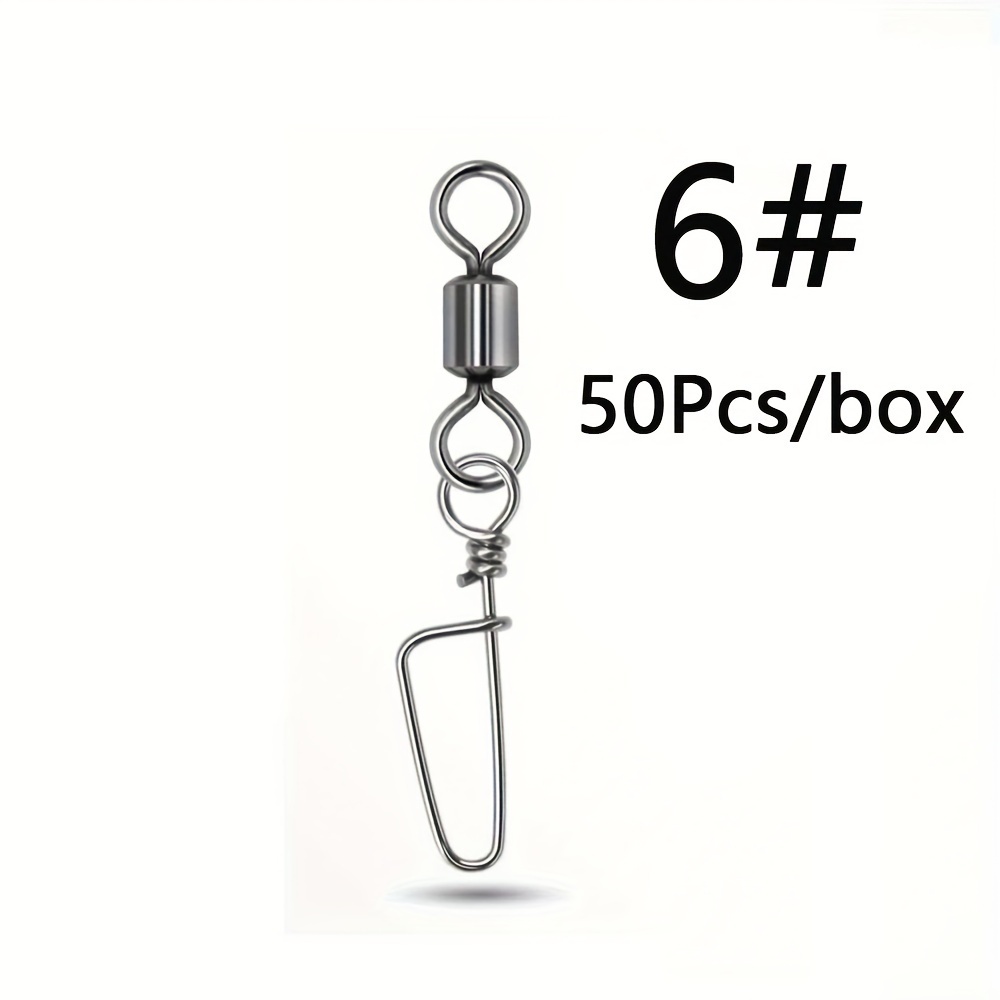 Snap Fishing Swivels 25~100Pcs Stainless Steel Coastlock Snap