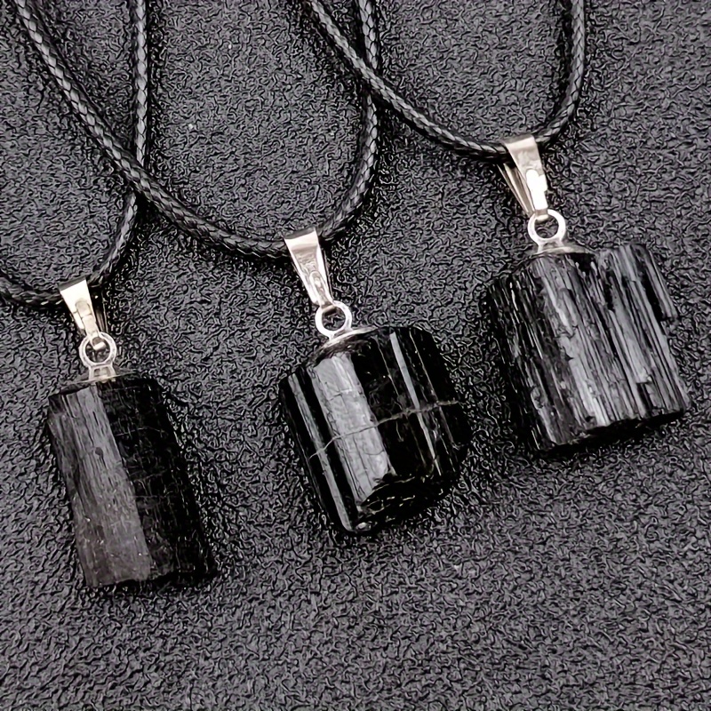 Black tourmaline mens deals necklace