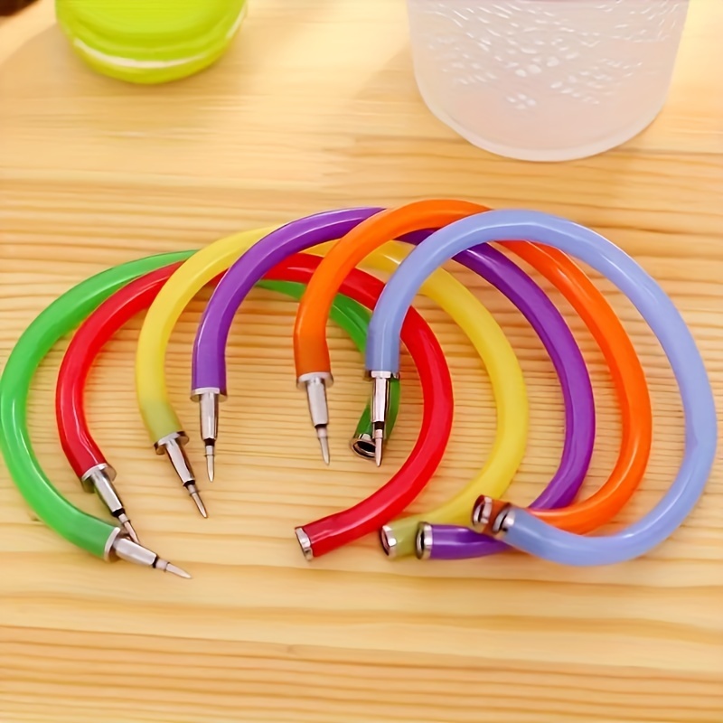 

5pcs (random Color) Creative Candy Color Bangle Pens, Bangle Ballpoint Pens Bangle Ballpoint Pens, Multiple Colors Random Choice Classroom Gift, Birthday Gift