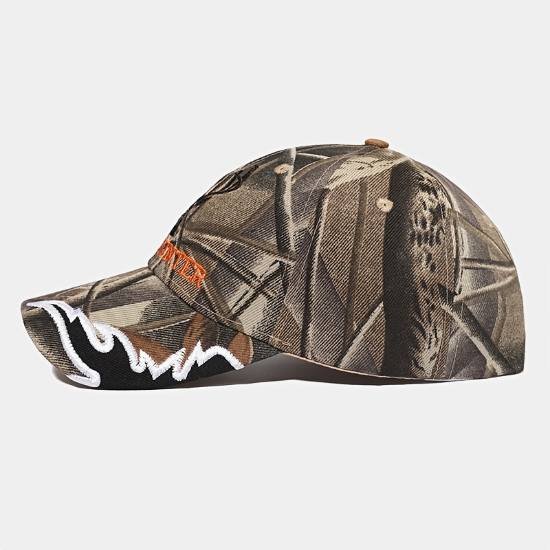 Outdoor Camouflage Hunter Baseball Cap Orange Camo Hunting Trucker