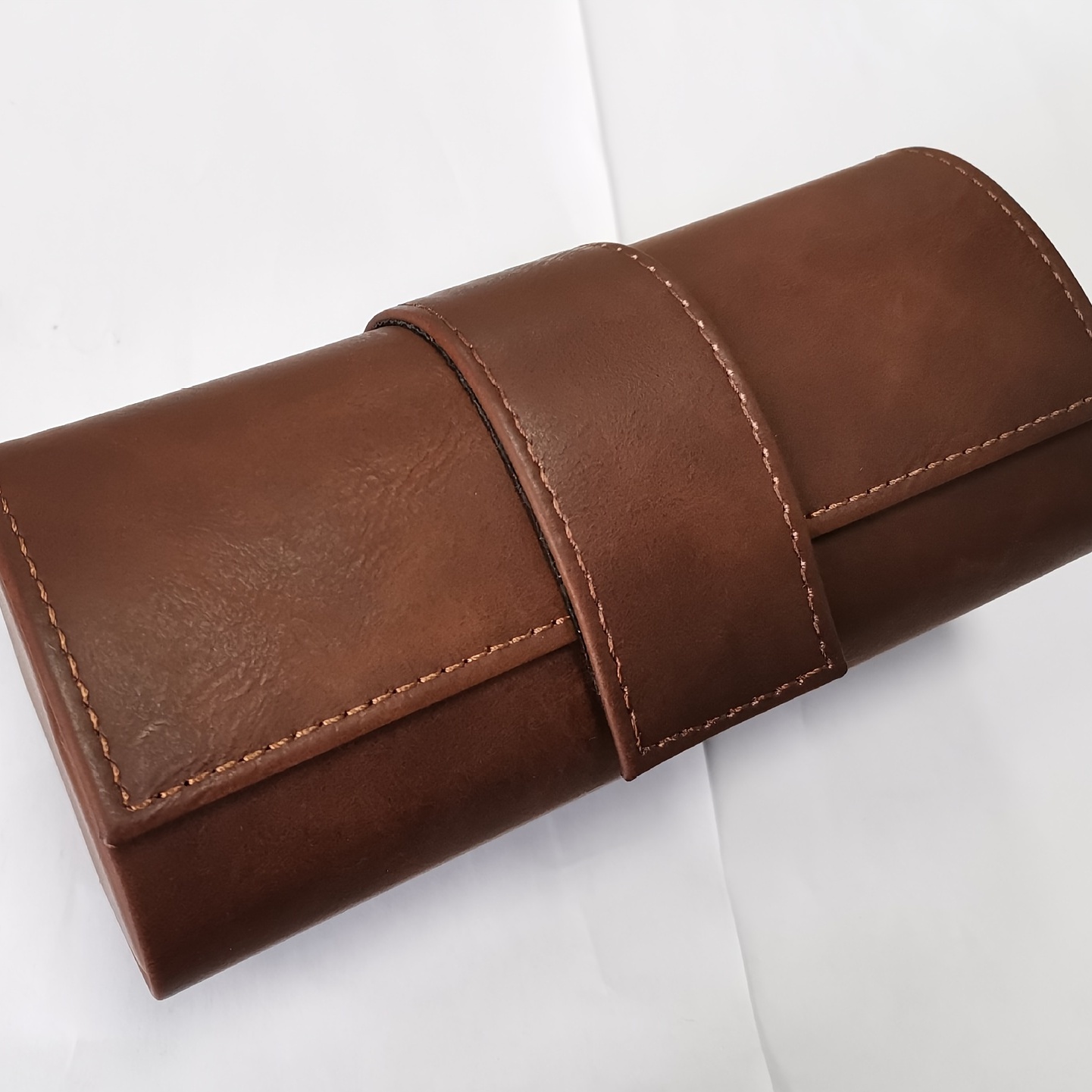 Vintage Leather Glasses Case - Temu