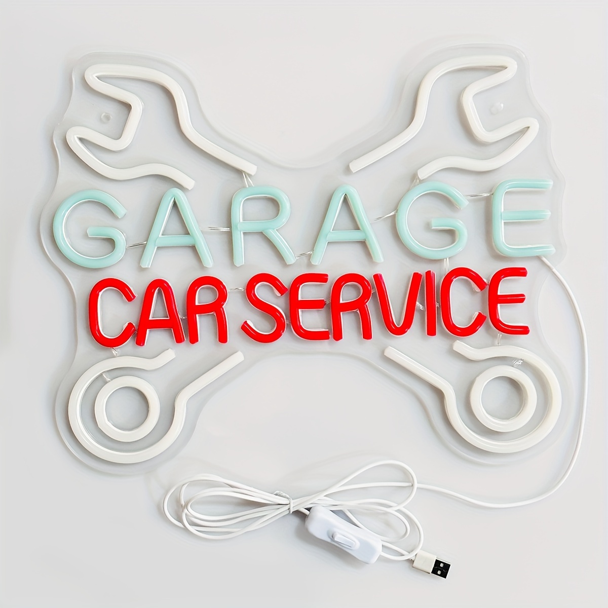 Garage Car Service Neon Light Multipurpose Decorative Wall - Temu