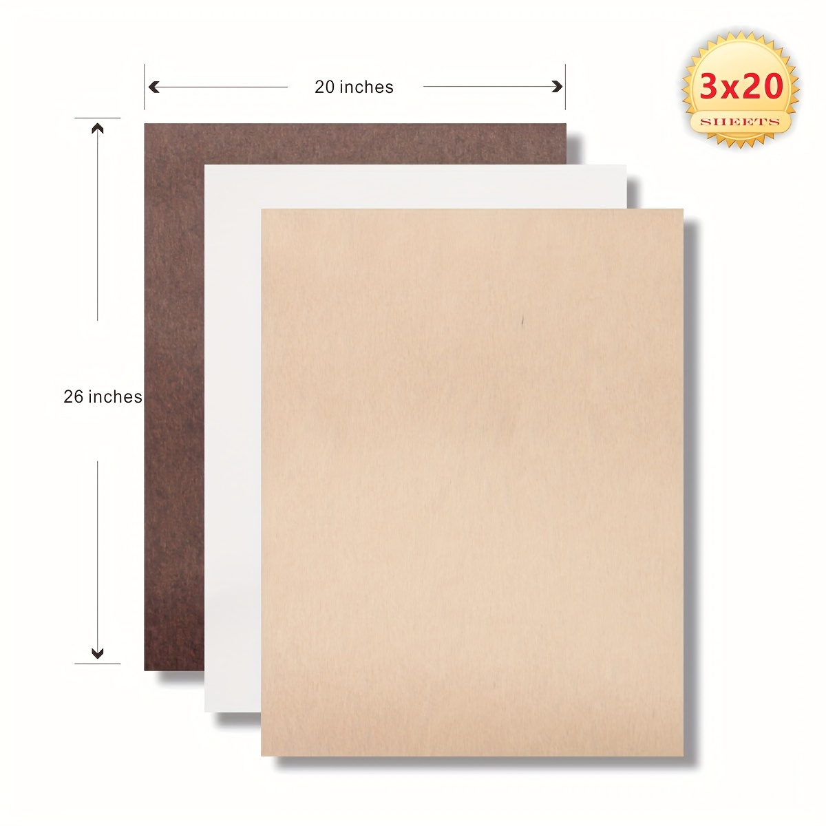 Premium White Tissue Paper 20 X 20 - 100 Sheet Pack