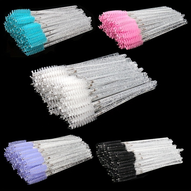 

20pcs Crystal Eyelash Brushes - Easy To Use Mascara Wands For Lash Extensions And Eyebrow Applications