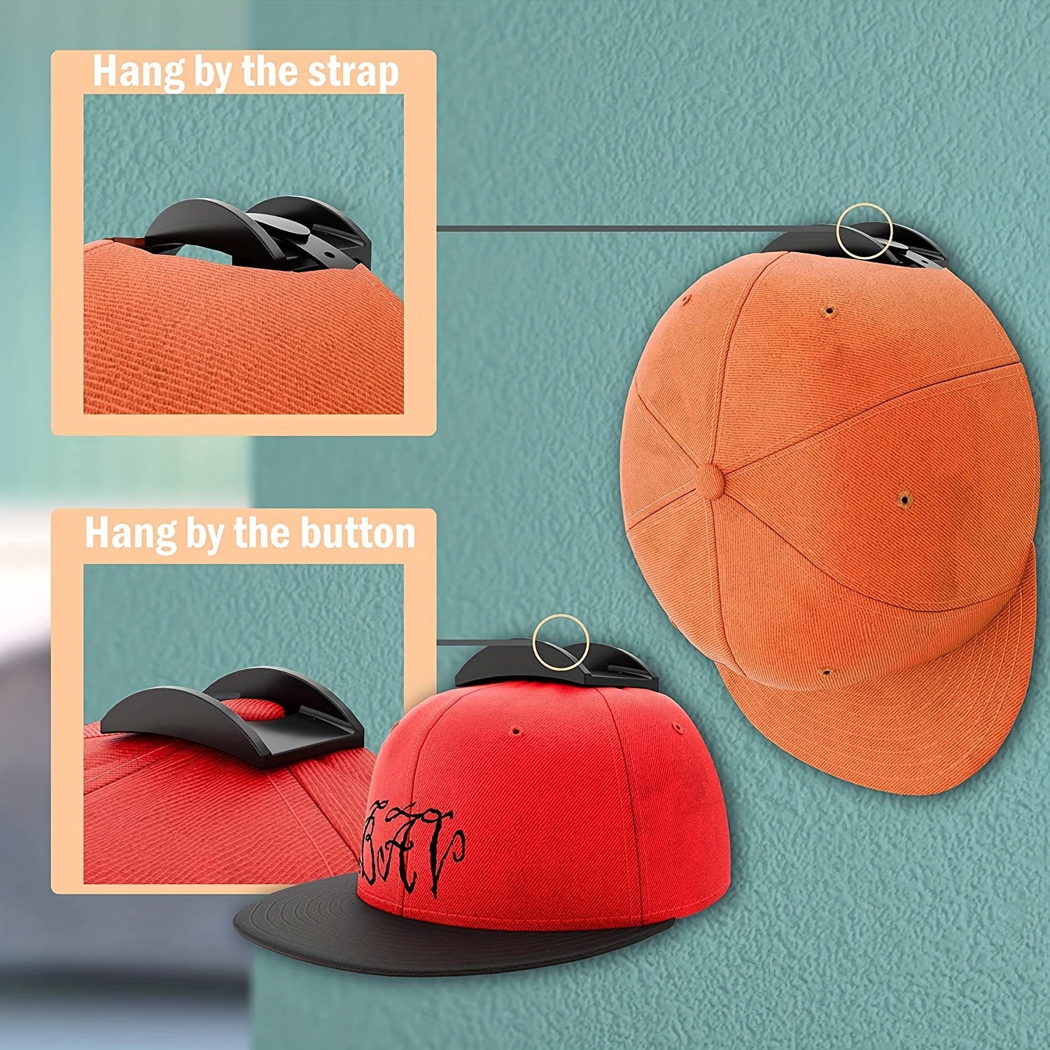 1pc Porta Cappelli Da Baseball, Porta Cappelli Da Parete Autoadesivo, Porta  Cappelli Da Parete, Porta Cappelli Senza Trapano, Appendiabiti Da Parete -  Temu Italy