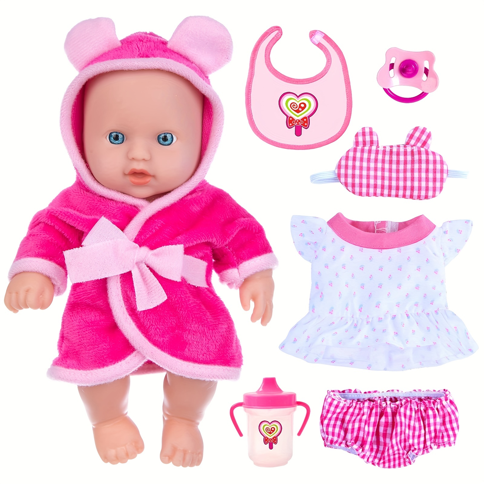 Reborn Baby Doll Accessories With Basket For Baby - Temu