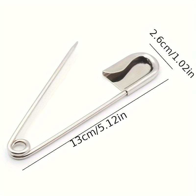 50pcs Stainless Steel Safety Pins Sewing Tool DIY Needles Large Pin For  Clothes Safety Pin Paper