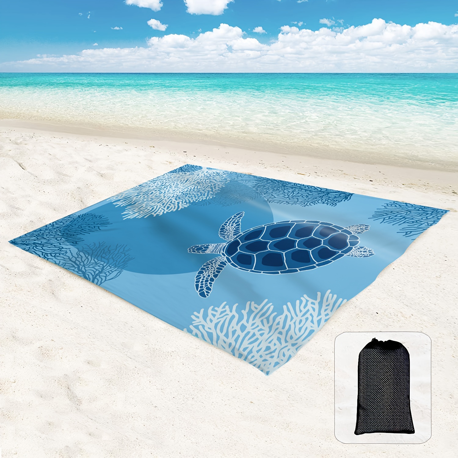 Manta de picnic de 80 x 80 pulgadas, extra grande, impermeable y plegable,  manta de playa de 3 capas para 6 a 8 adultos, para campamento, parque