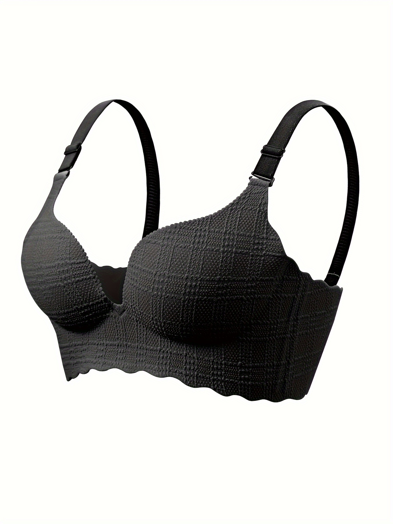 Wide straps Bras, Black