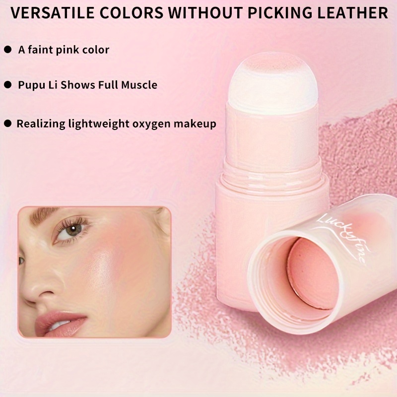 Durable Powder Blusher Stick Suitable Skin Tones Double Head - Temu