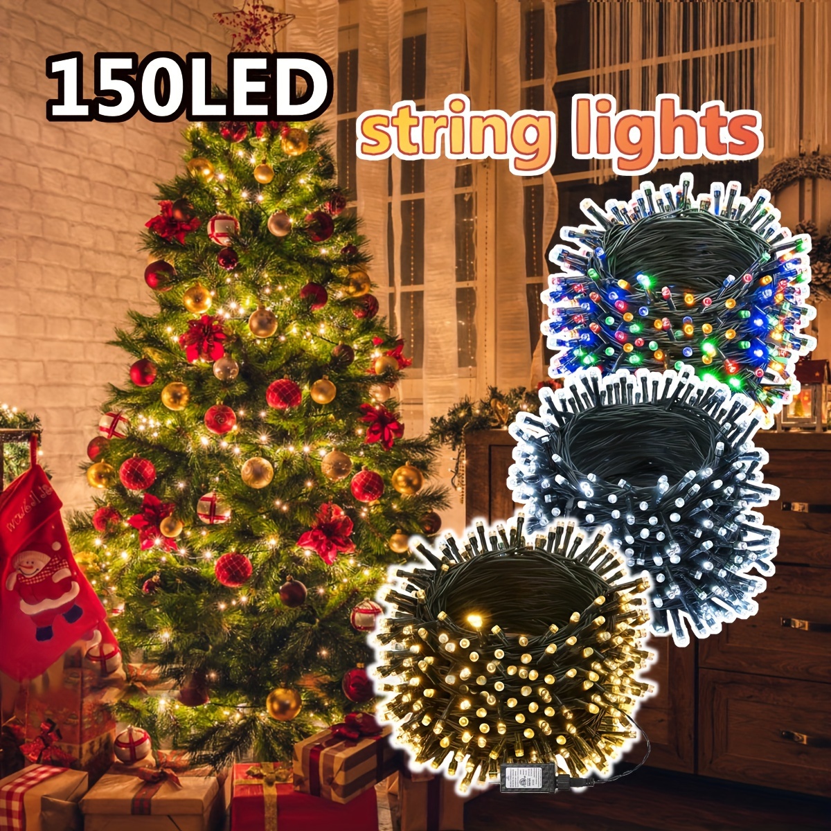 Guirlande lumineuse sapin 150 LEDs