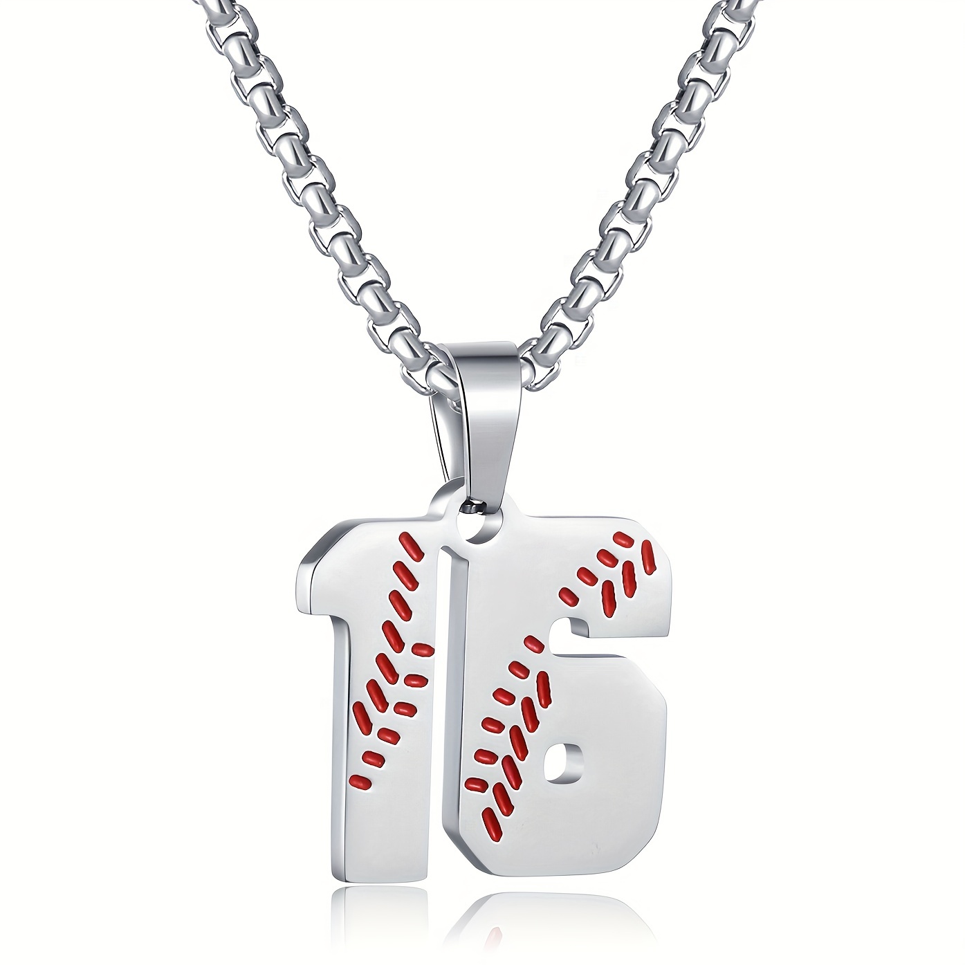 AIAINAGI Baseball Number Necklace for Boy 00-99 Athletes Jersey Number  Necklace Stainless Steel Chain Baseball Charm Pendant Personalized Baseball  Gift for Men（0） | Amazon.com