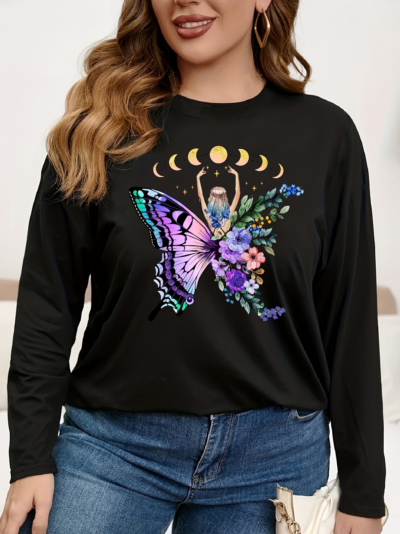 Y2k Fairy Grunge T shirt Spring Fall Casual Top Women's - Temu