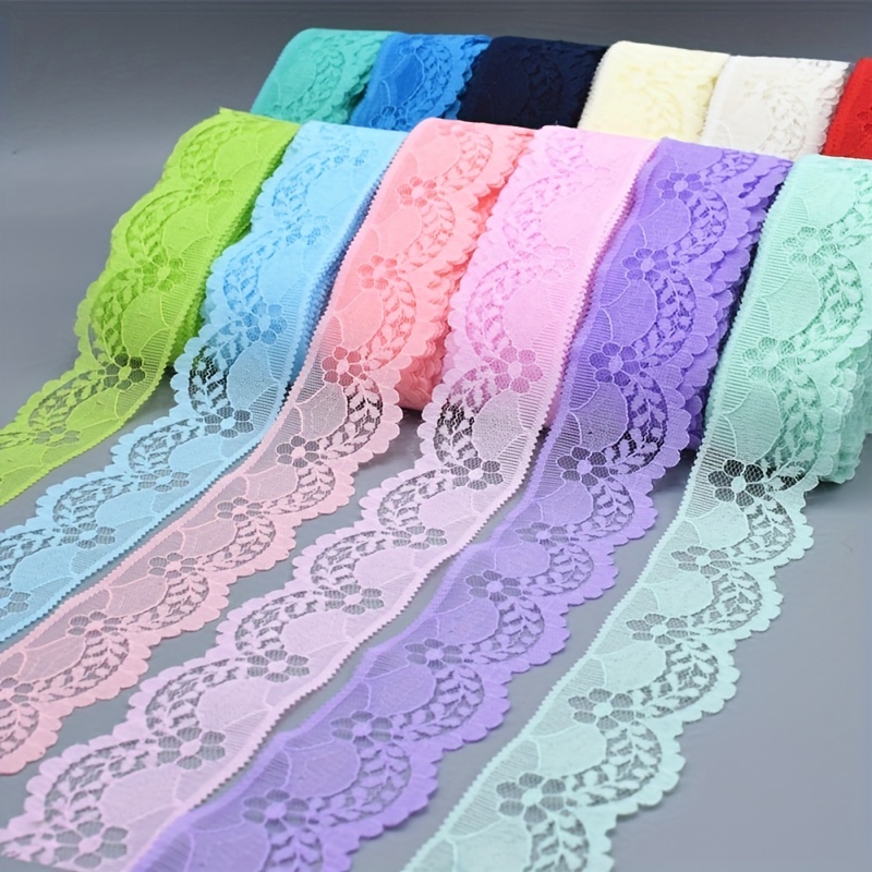 10 Yards White Lace Ribbon African Lace Fabric Diy Webbing - Temu United  Arab Emirates