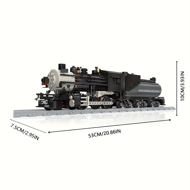 CN5700 Steam Train Building Kit And Engineering Toy, Collectible Steam  Locomotive Display Set, 1:38 Scale Model Train Building Kit With Train  Tracks,