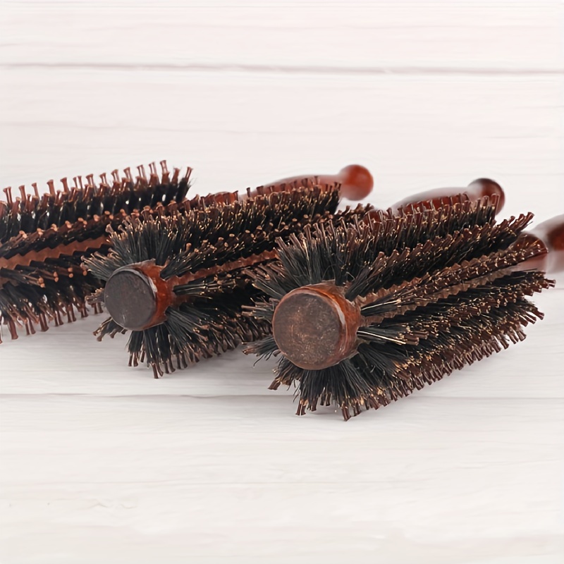 Boar Bristle Hair Brush Comb Round for Curly Hair