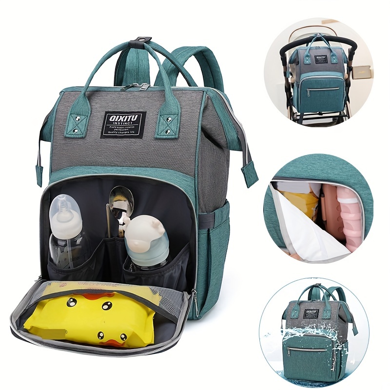 Multi-functional Mommy Bag For Daycare, Large-capacity Bottle Diaper Bag,  Independent Insulated Pockets Mommy Backpack - Temu Germany