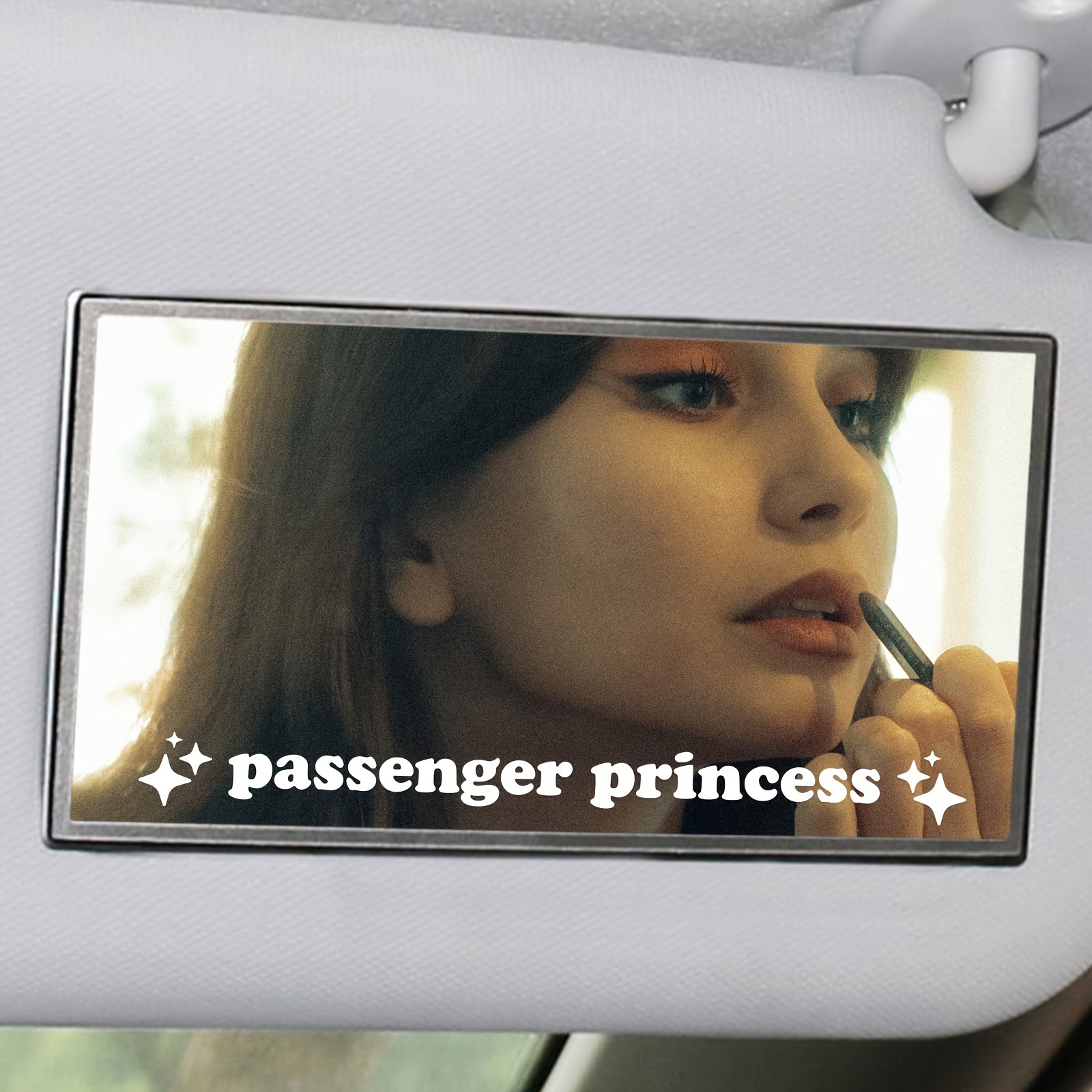 Passenger Princess Mirror Car Decal Minimalist Quotes Cute - Temu  Philippines
