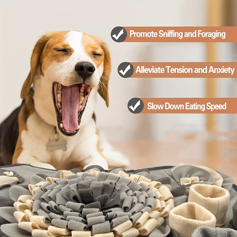 Snuffle Mat for Dogs , Digging Treat Food Sniffing Mat for Dogs Puppy  Stress Relief , Non-Slip Dog Slow Feeding Dog Foraging Mat for