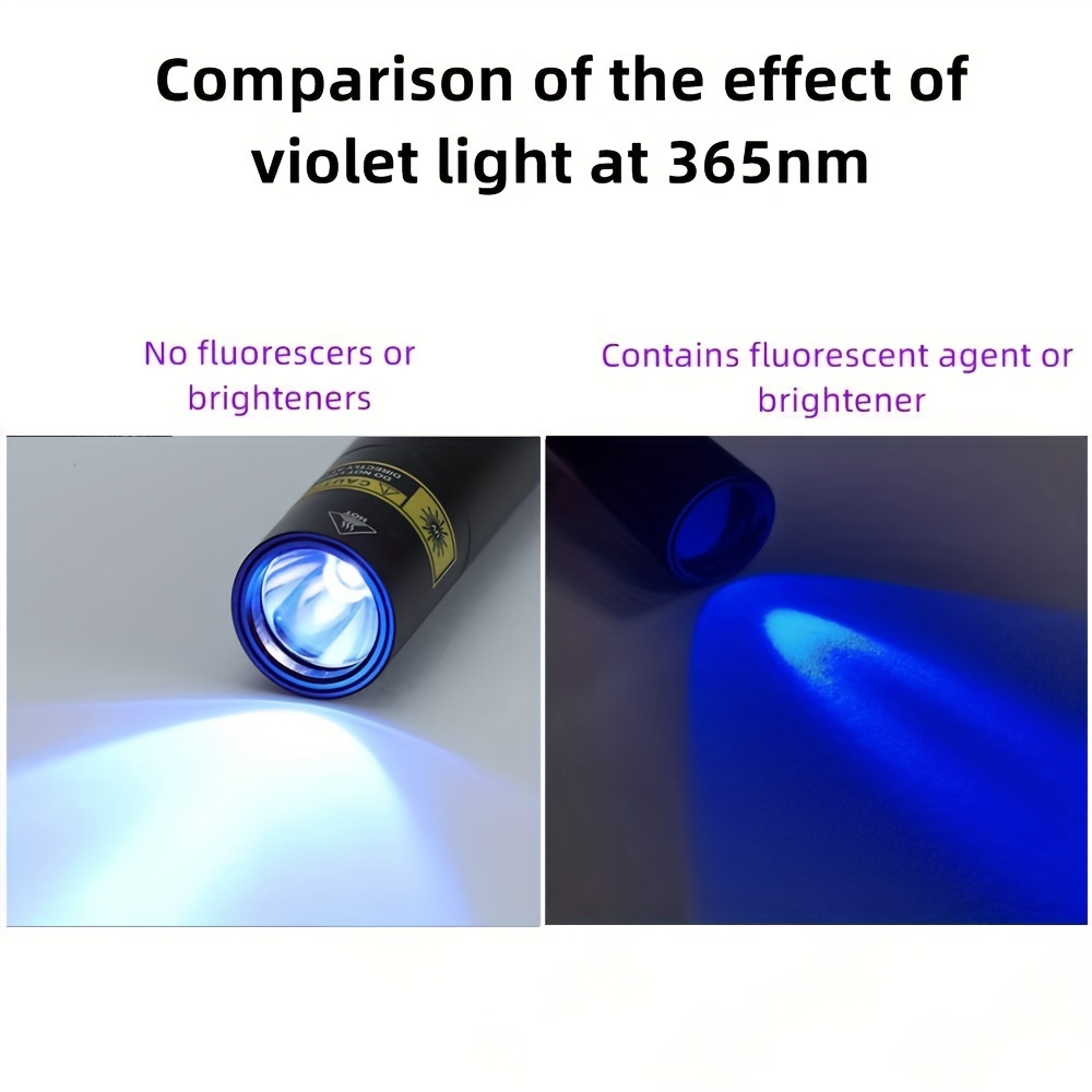 Torcia UV LED UV Nightsearcher Ricaricabile, portata 35 m