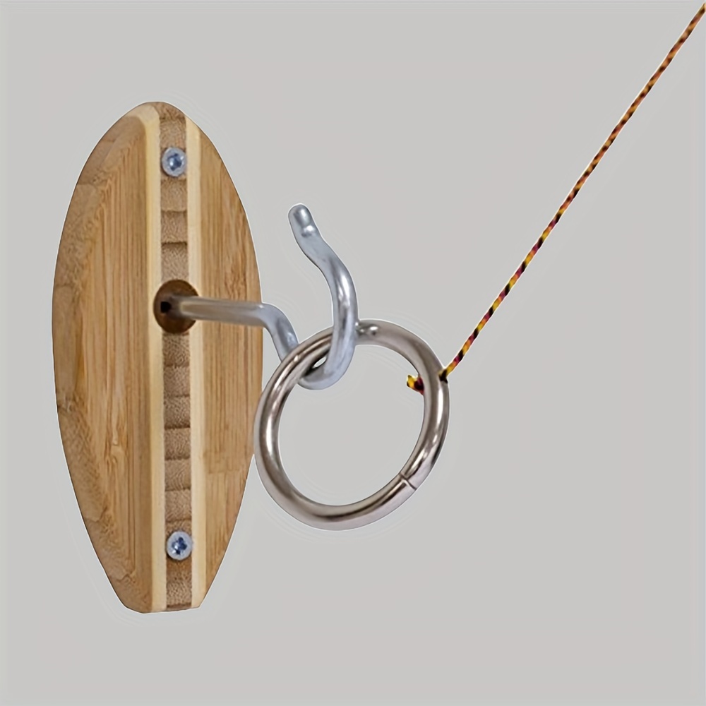 Hook And Ring Game Hooks Games Wooden Hook Game And Ring Toss For Bars Home  Party Easy To Assemble Indoor Outdoor Games - Sports & Outdoors - Temu