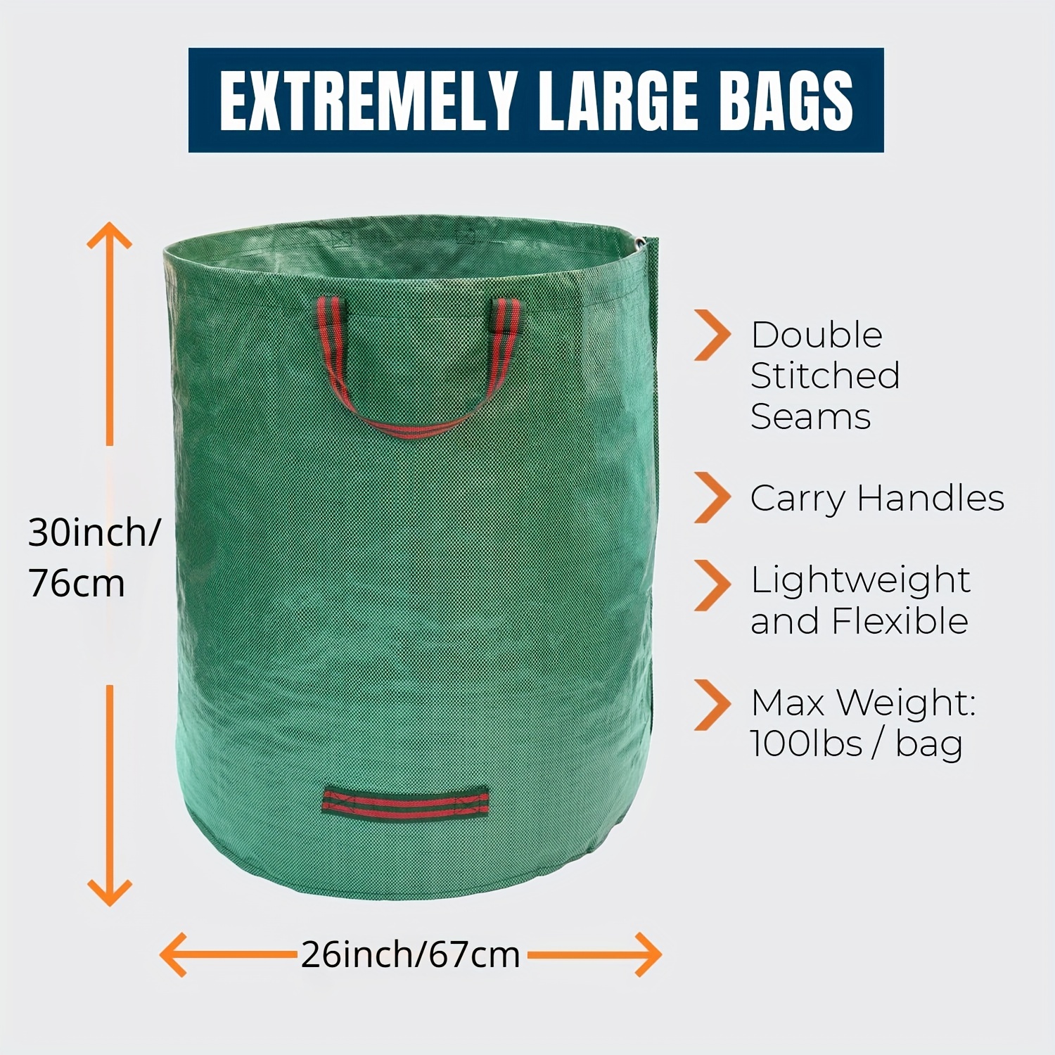 72 Gallons Garden Bag Reuseable Heavy Duty Gardening Bags - Temu