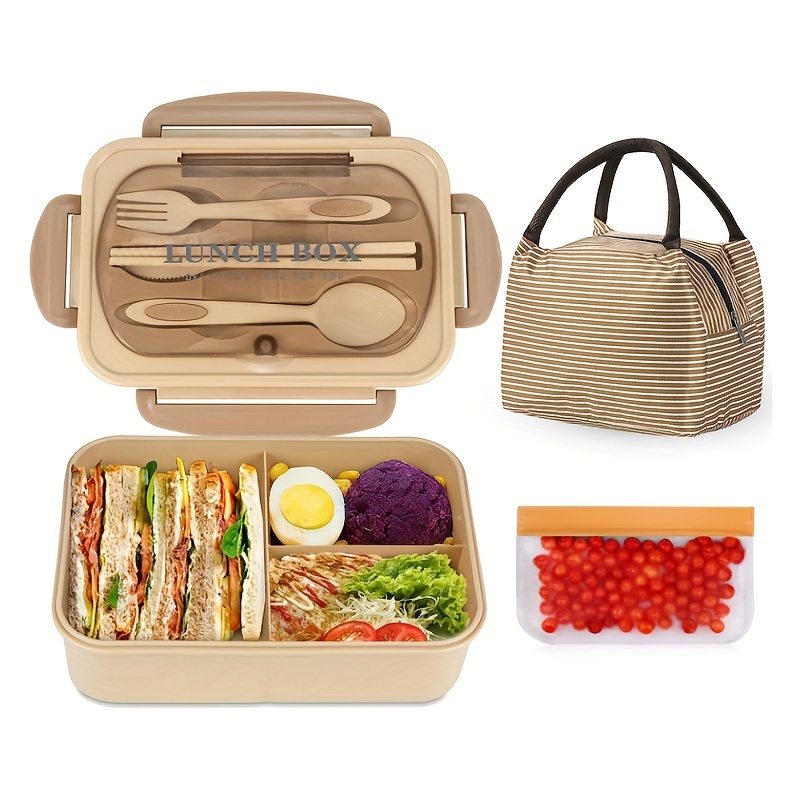 Lunch box Set MB Element - Let's start - Insulated Bento box + Lunch bag +  Cutlery set